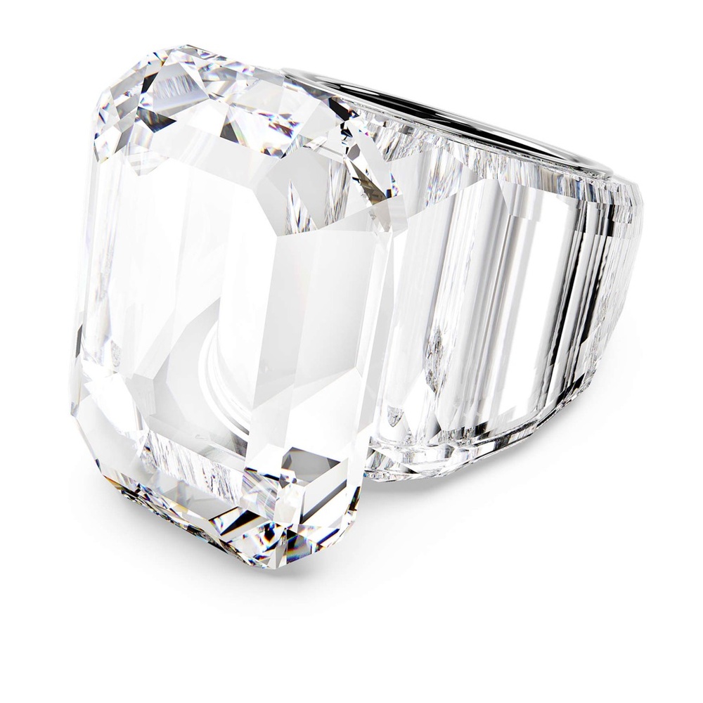 Swarovski Lucent Cocktail Ring | Elegant Silver Crystal Ring